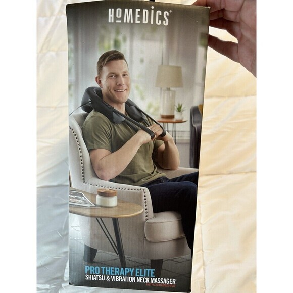 HoMedics Pro Therapy Elite Shiatsu & Vibration Neck Massager w/Heat Pain Relief - Picture 2 of 7